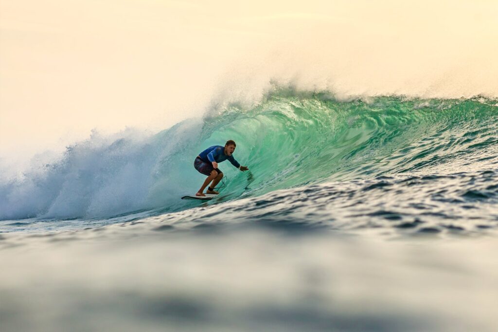 Surfing in Bali